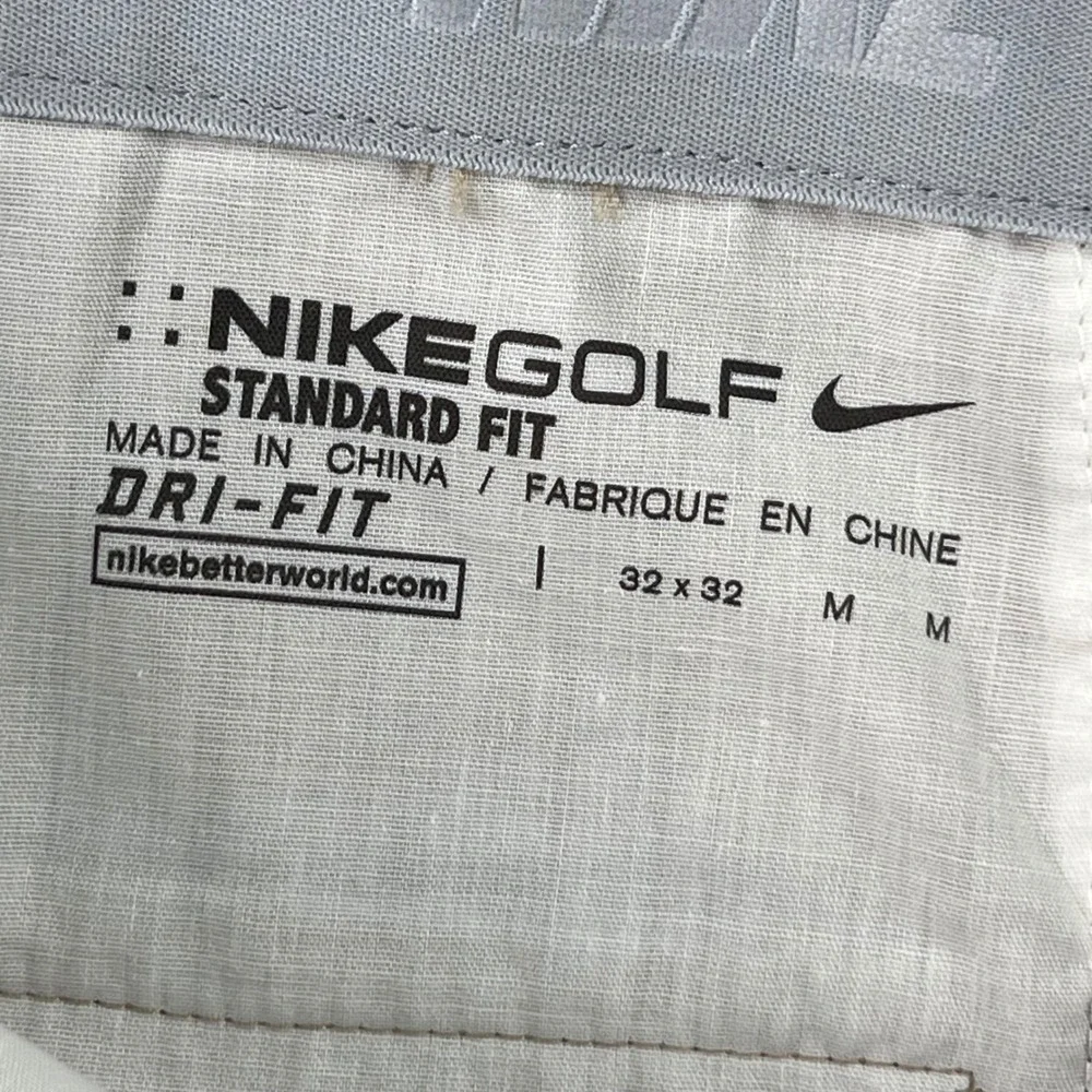 NWT Nike Golf Men 32x32 Khaki Tan Dri-FIT‎ Flat Front Chino Pants 833194-235
